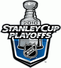 Logo avec la Coupe Stanley et les mots "Stanley Cup Playoffs 2010"