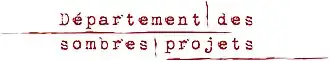 Le Département des sombres projets