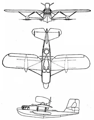 vue en plan de l’avion