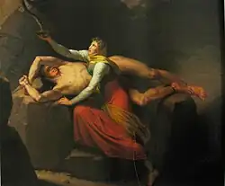 Loki et Sigyn (1810), de Christoffer Wilhelm Eckersberg.