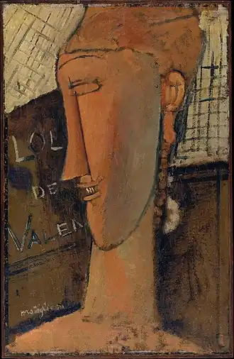 Amedeo Modigliani, Lola de Valence, 1915 – Metropolitan Museum of Art, New York.