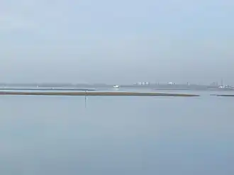 Vue de l'île, le 2 mars 2007.