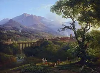 Vue de la villa Cava à Naples (1816),musée des Beaux-Arts de Marseille.