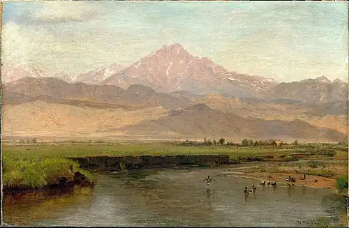 Longs Peak, Colorado, vers 1870, Musée des beaux-arts de Boston, Boston