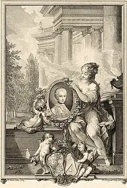 Comtesse de Mareilles, née Heudelot de Létancourt (1742-1762), d'après Charles Eisen