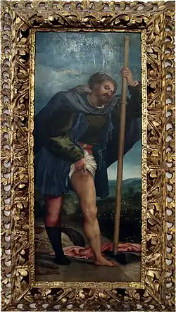 saint Roch peint par Lorenzo Lotto, Gemäldegalerie de Berlin