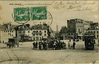 La place du Morbihan à Lorient (1908).