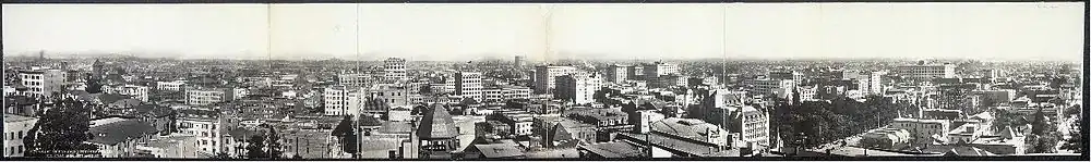 Vue panoramique sur les toits de Los Angeles