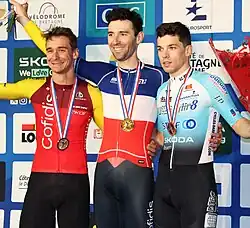 Podium de l'omnium élites.