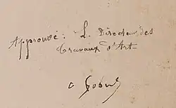 signature de Louis-Rémy Robert