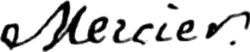 signature de Louis-Sébastien Mercier