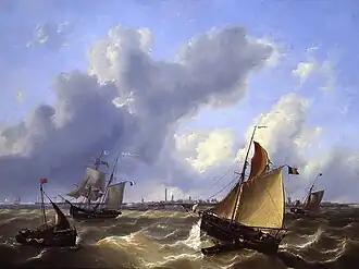 Un jour venteux à Ostende.