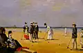 Partie de croquet à la plage (Louise Abbéma, collection privée, 1872)