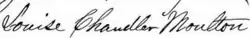 signature de Louise Chandler Moulton