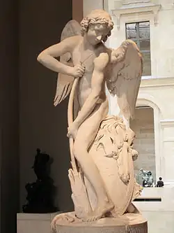 L'Amour se taillant un arc dans la massue d'Hercule - 1750 - musée du Louvre.