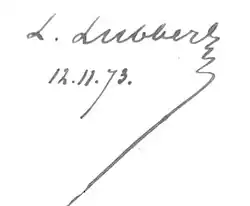 signature de Louis Lubbers