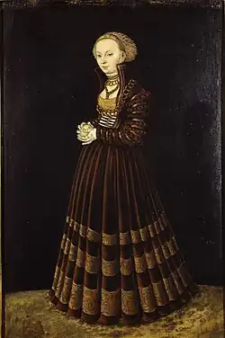 Lucas Cranach, Portrait de Femme à la Pomme.