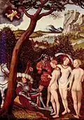 Le Jugement de Pâris, Lucas Cranach l'Ancien.