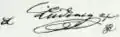Signature de Louis&nbsp;II