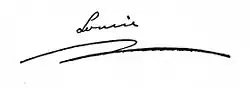 Signature de Louise de Mecklembourg-Strelitz