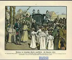 Louise de Mecklembourg-Strelitz de retour à Berlin en 1809