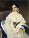 Mihael Stroj, Portrait de Luiza Pesjak (vers 1855).