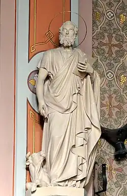 Statue de Saint Luc.