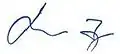Signature de Igor Lukšić  Игор Лукшић