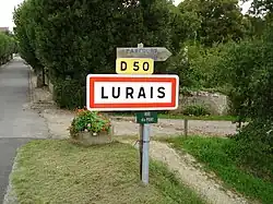 Le panneau d'entrée d’agglomération en 2011.