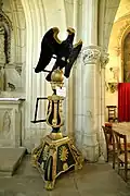 Le lutrin de l'église Saint-Germain.