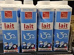 Briques de la marque Luxlait