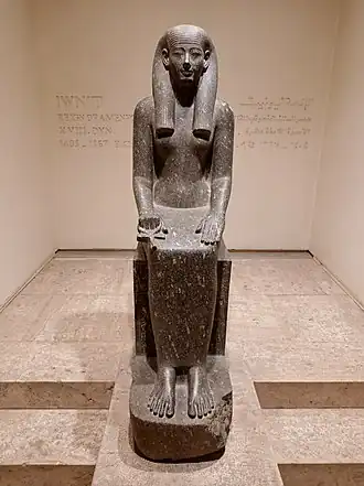 Statue de Iounyt, datant d'Amenhotep&nbsp;III (XVIIIe&nbsp;dynastie).