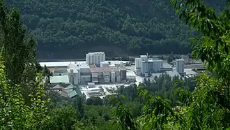 L'usine de Luzenac (Ariège).
