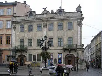 Le palais Lubomirski, classé.