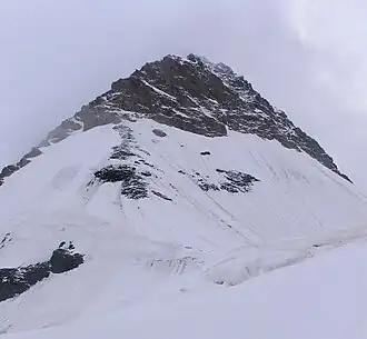 Vue de la montagne à partir du col de Tsanner