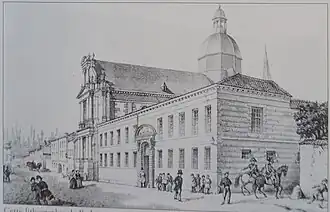 Façade principale en 1854.