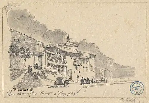 Lyon, chemin des Étroits, 4 septembre