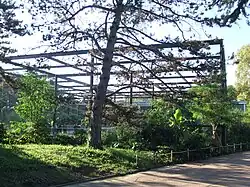 L'enclos de la foret asiatique, vue côté est.