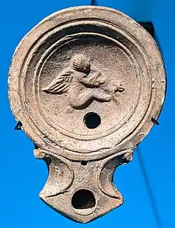 Lampe à huile, atelier de la Butte Ier&nbsp;siècle.