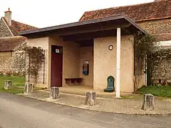 L'arrêt de bus L'Aile Bleue en 2014.