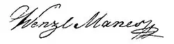 signature de Václav Mánes