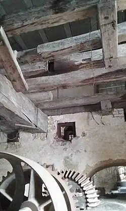 Mécanisme de l'ancienne minoterie.