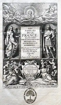 Son Les familles de la France illustrées par les monumens médailles anciennes et modernes.