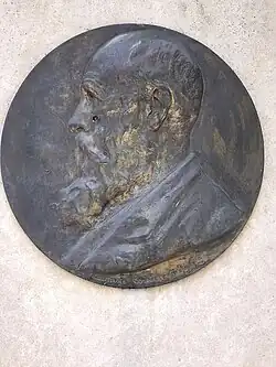 Médaillon Docteur J.B.Langlet de Auguste Coutin 1896