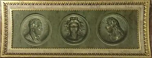 Médaillons de Puget et Mansart, 1831, Musée du Louvre