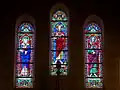 Vitraux dans l'église Saint-Pierre.