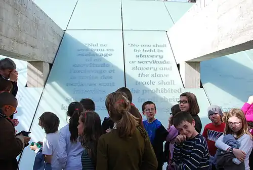 Mémorial de l'abolition de l'esclavage.