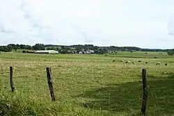 Paysage et vue sur le village.