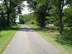 La rue du Stade Paul Benazet en 2011.