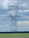 Pylône de type Chat 400 kV 2 ternes.